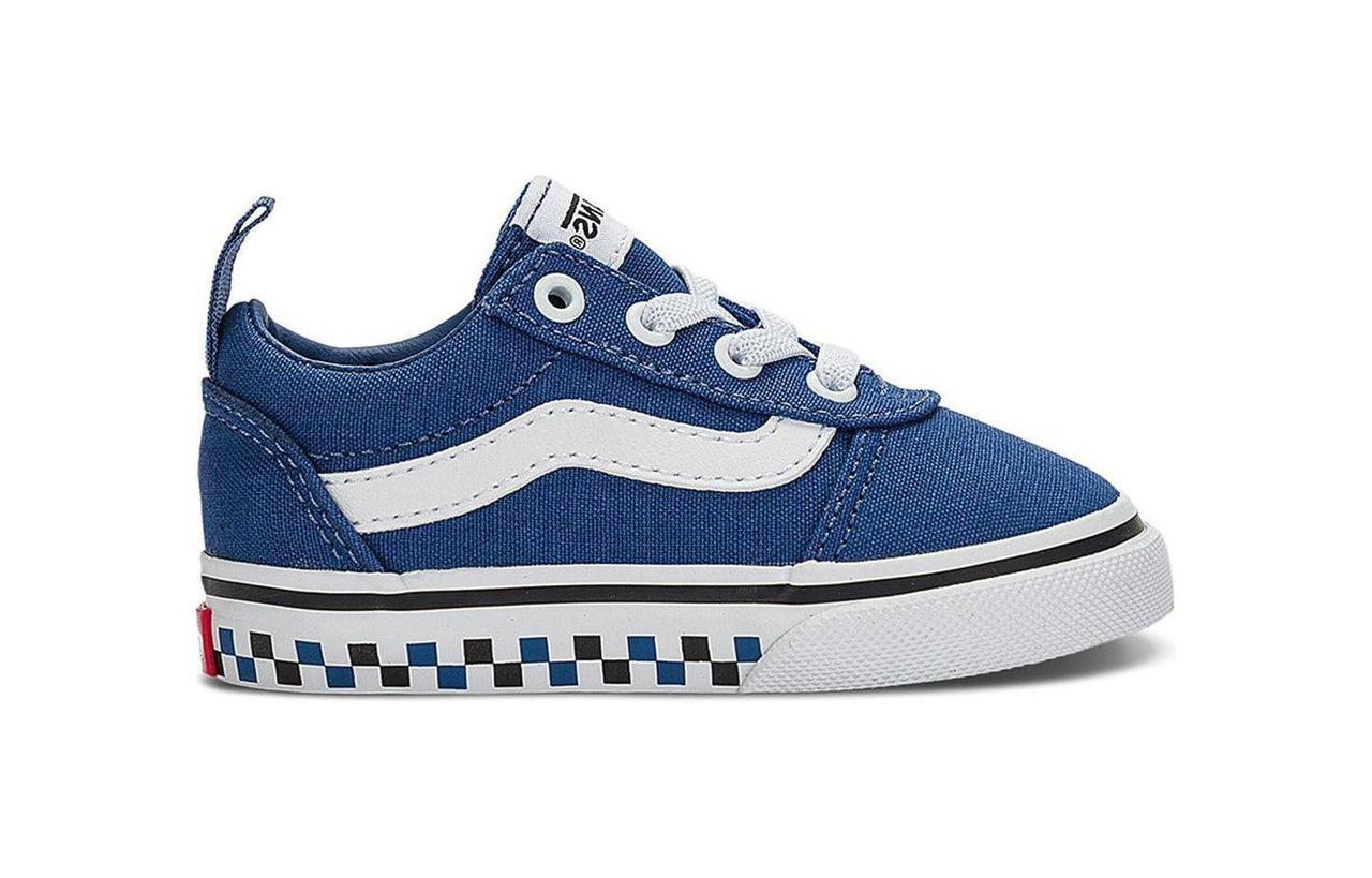 (TD) Vans Ward Slip-on Skate Shoes 'Blue White' VN0A3QU1BLU