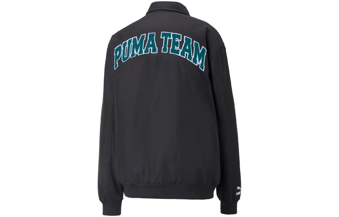 PUMA Team Bomber Button Down Jacket 'Black' 539272-01