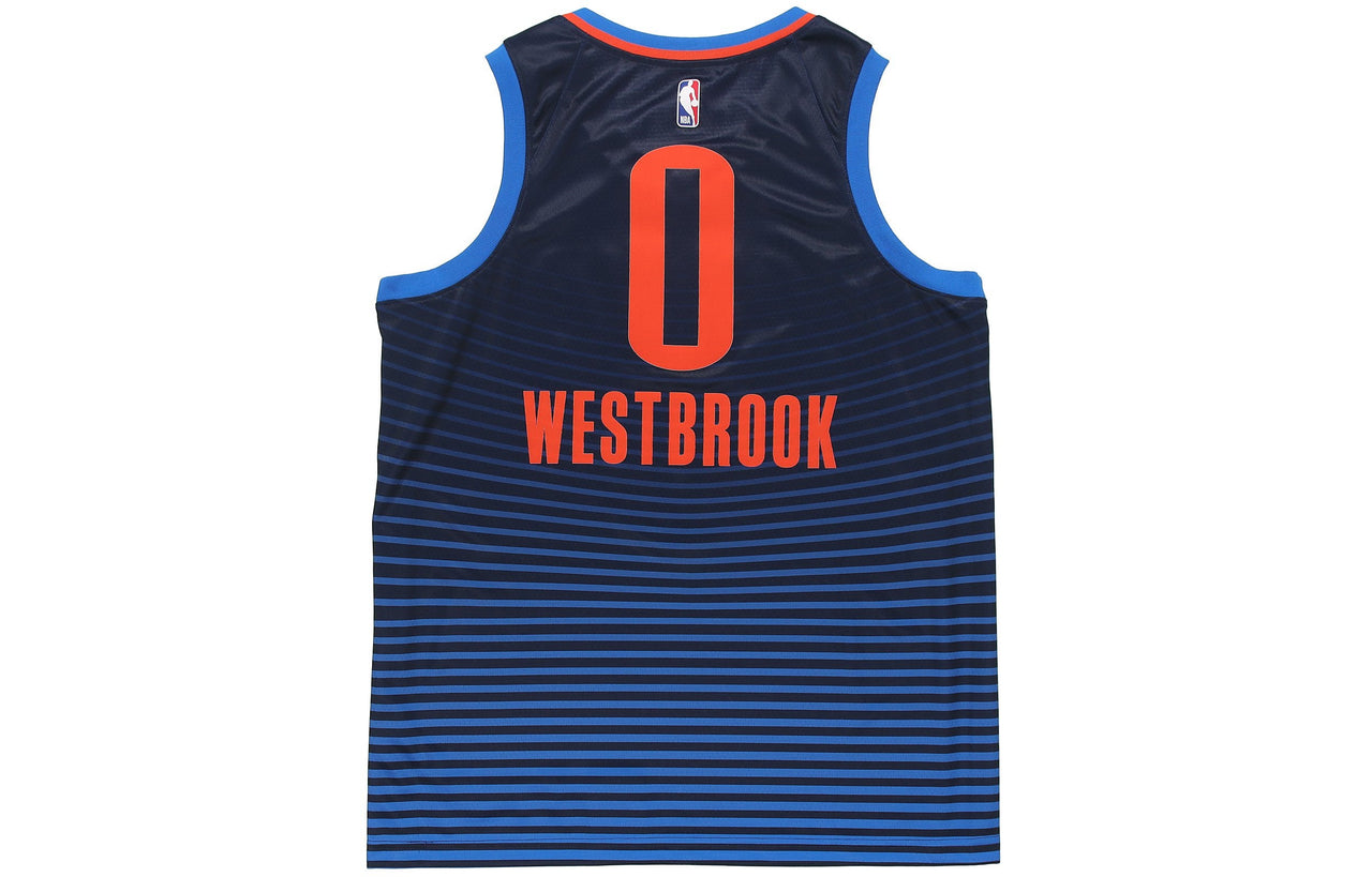 Nike Russell Westbrook Statement Edition Swingman Jersey SW 'Dark Blue' 877216-419