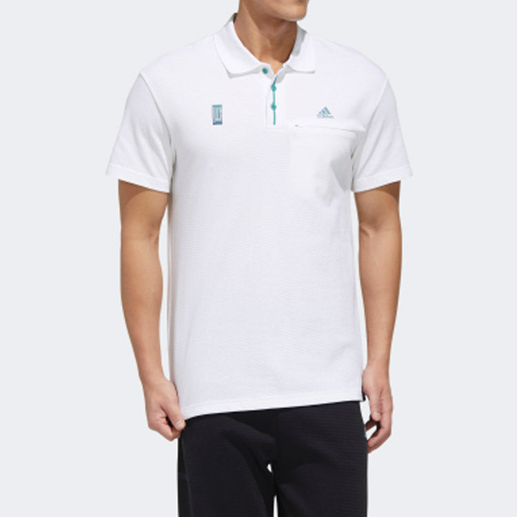 adidas Sports Short Sleeve Polo Shirt White FM9368