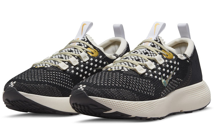 (WMNS) Nike React Escape Run Flyknit 'Black Metallic Vivid Gold' DC4269-002