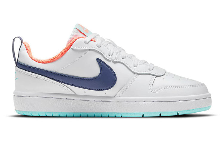 (GS) Nike Court Borough Low 2 'White Dark Purple Dust' BQ5448-112