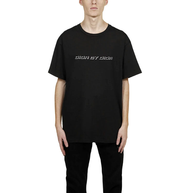 DIOR Homme Embroidered Logo Printing Short Sleeve Black 863J611K0910-980