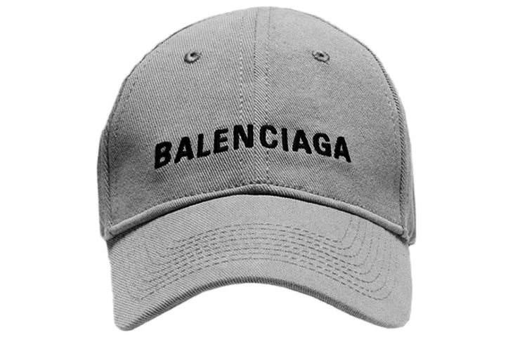 (WMNS) Balenciaga Visor Logo Cap 'Grey Black' 590758310B21460