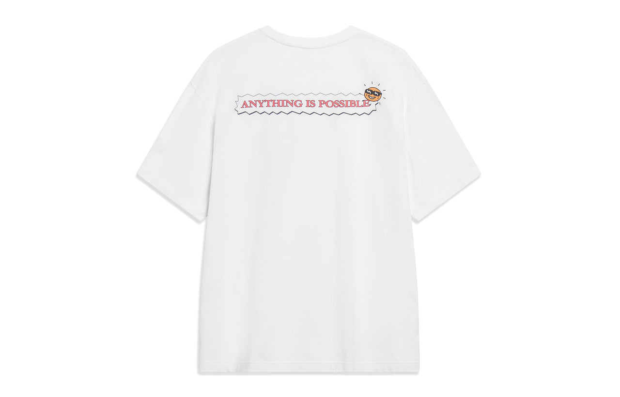 Li-Ning Anything Is Possible Graphic T-shirt 'White' AHST179-5