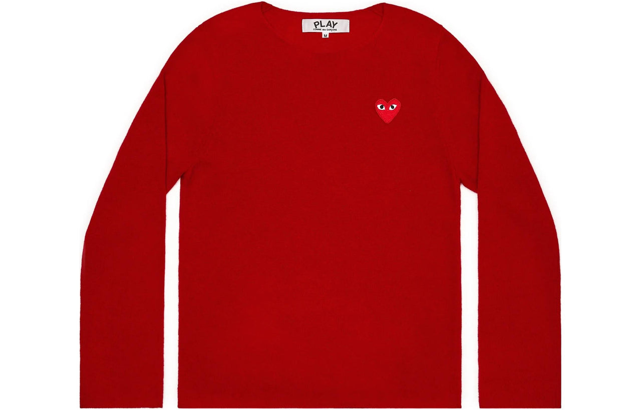 (WMNS) COMME des GARCONS PLAY L/S Basic T-Shirt Red Emblem 'Red' AZ-N067-051-4