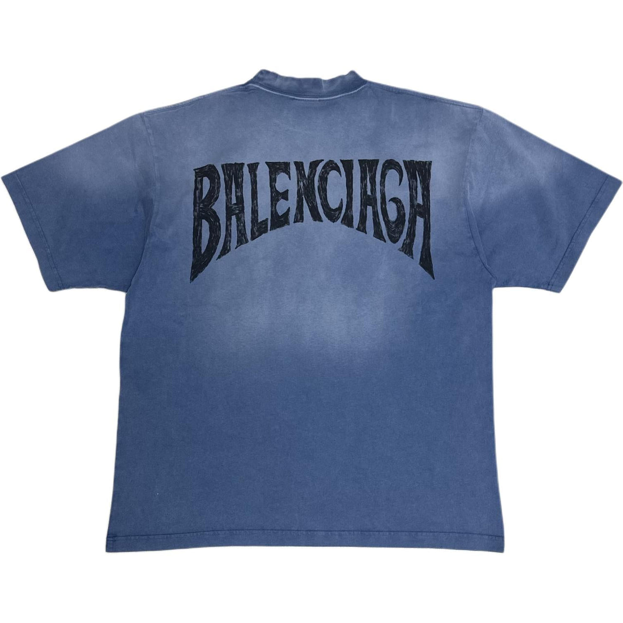 Balenciaga Hand-Drawn T-shirt 'Blue' 764235TPVU42671