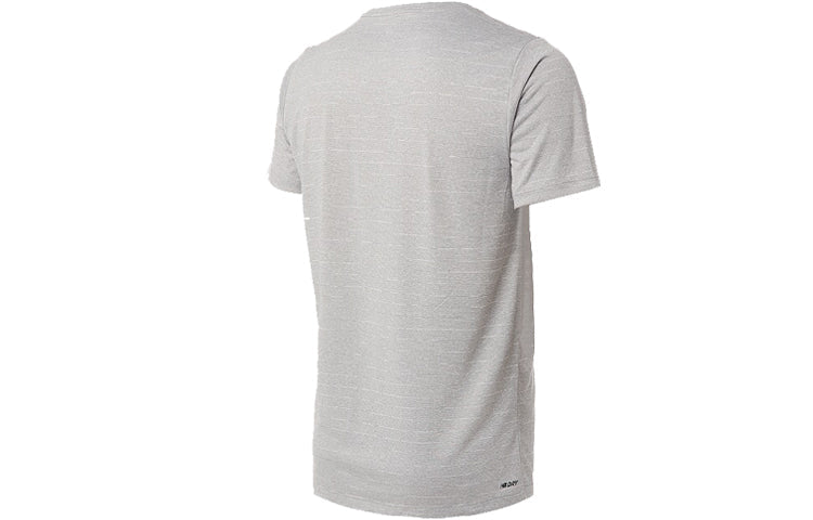 New Balance Men's New Balance Casual Sports Round Neck Short Sleeve Gray AMT01012-AG