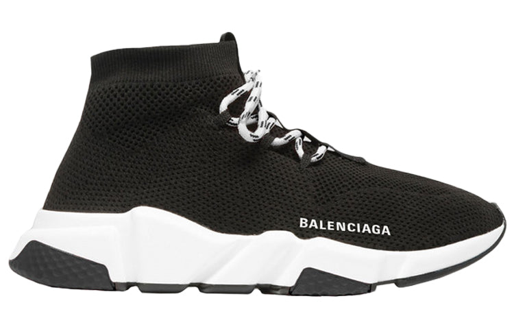 (WMNS) Balenciaga Speed Lace Up Trainer 'Black' 562159W1HP01000