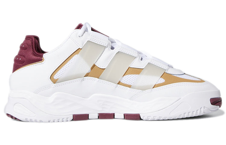 adidas originals Niteball Wear-Resistant Retro Basketball Shoes White Red Unisex 'White Red' S24141