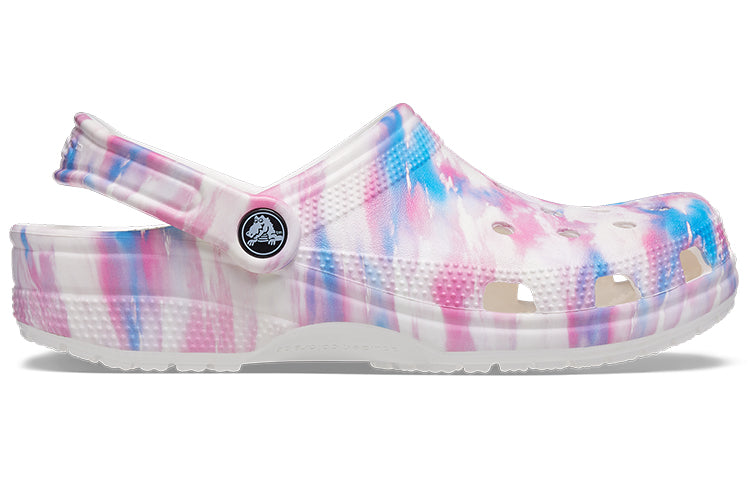 Crocs Classic Casual Unisex White Pink Blue Sandals 'White Pink Blue' 207567-94S