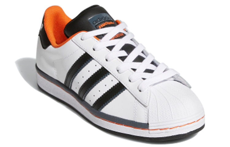 (GS) adidas Superstar J 'Cloud White Orange' FV3685