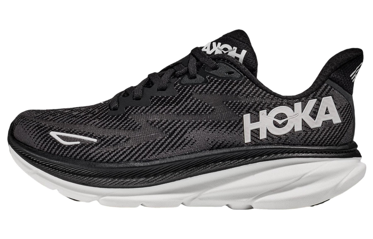 HOKA ONE ONE Clifton 9 2E Wide 'Black White' 1132210-BWHT