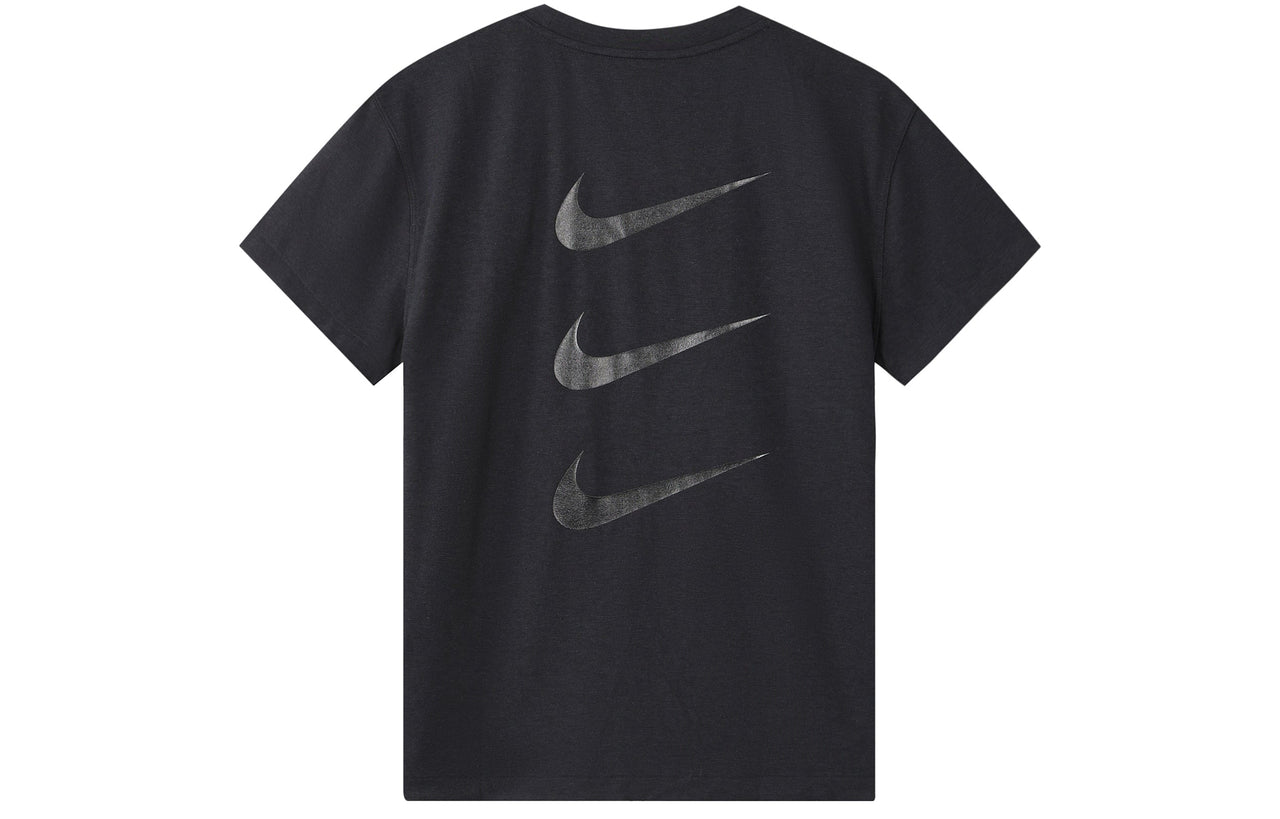 (WMNS) Nike Dri-FIT Run Division Back Printing Sports Running T-Shirt Black DD5316-010