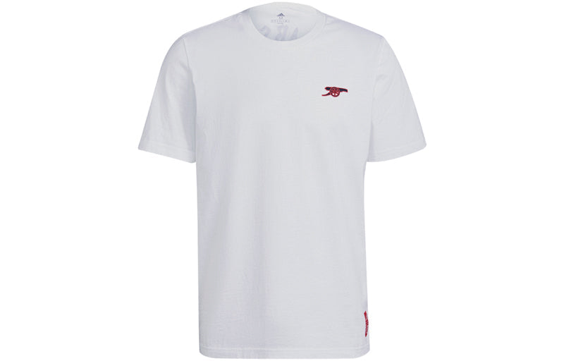 adidas Afc Str Gr Tee Printing Soccer/Football Sports Short Sleeve White GR4193