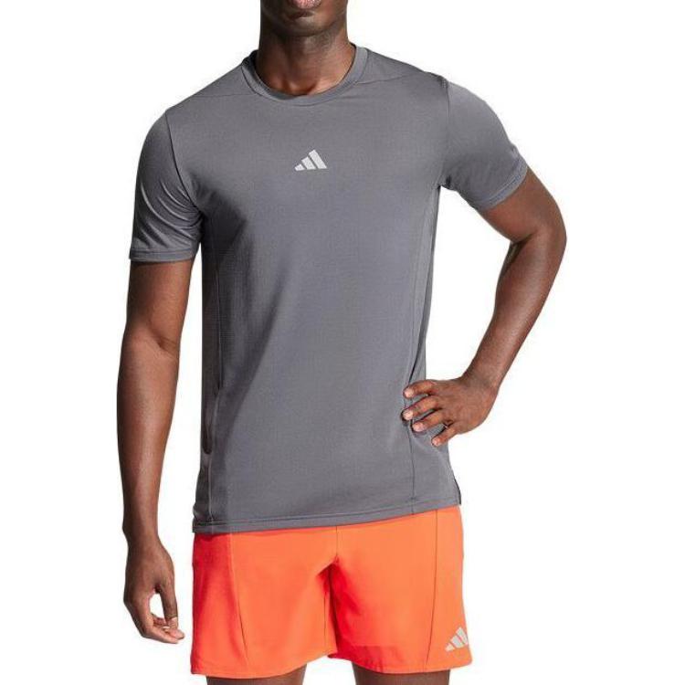 adidas HEAT.RDY Logo Training T-shirt Asia Sizing 'Grey' IT0615