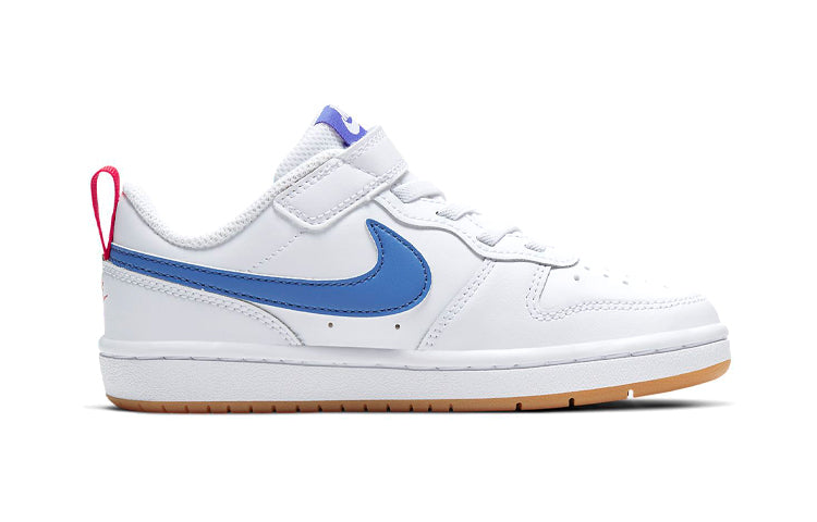 (PS) Nike Court Borough Low 2 'White Pacific Blue' BQ5451-109