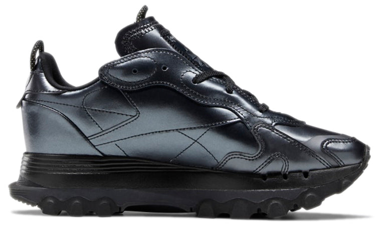 (WMNS) Reebok Cardi B x Classic Leather 'Black Dark Silver' GW2631