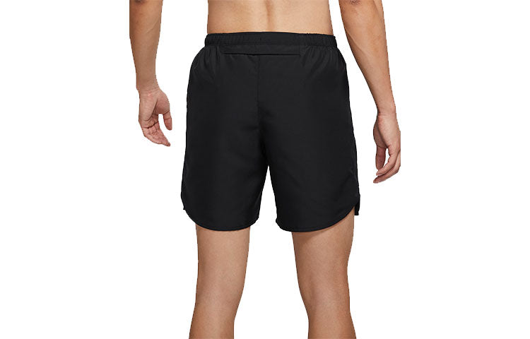 Nike Solid Color Cartoon Pattern Printing Quick Dry Running Training Shorts Black DO0772-010