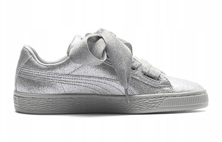PUMA BASKET HEART HOLIDAY GLAMOUR JR 'Silver' 367630-03