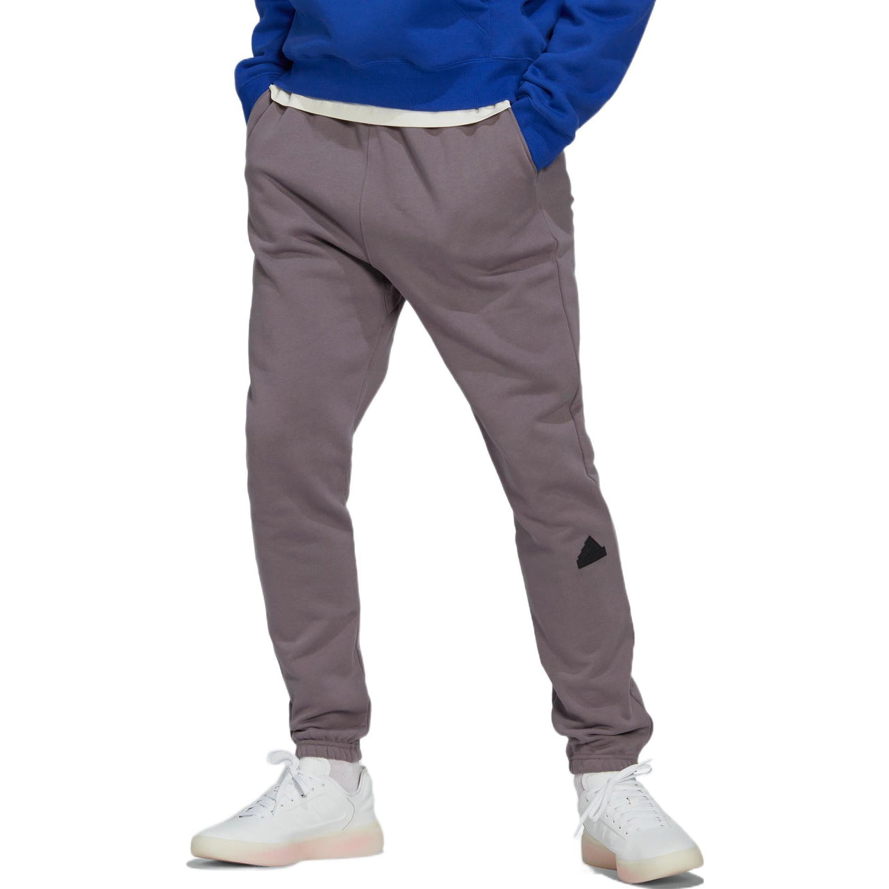 Men's adidas Solid Color Logo Casual Bundle Feet Sports Pants/Trousers/Joggers Rose Brown HN1939