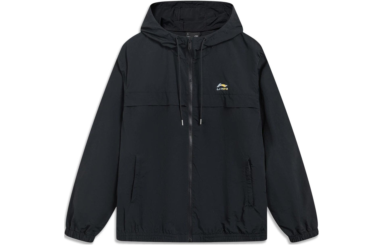 Li-Ning Sport Windbreaker Athletic Jacket 'Black White' AFDT379-6