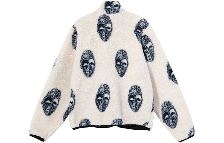 Men's Stussy Printing Pattern Jacket White 279433
