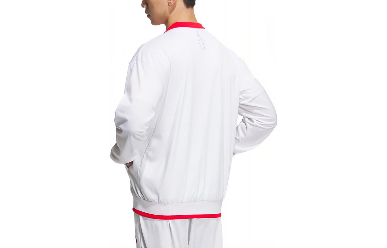 adidas China Knit Tennis Jackets 'White Red' IV7578
