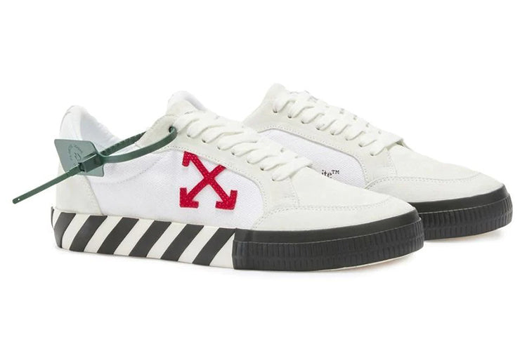 Off-White Vulc Low SS22 'White Red Black' OMIA085S22LEA0010125