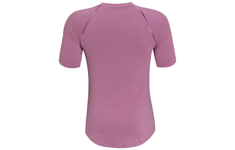 (WMNS) Under Armour Rush Casual Breathable Training Sports Short Sleeve Pink Red 1360852-680