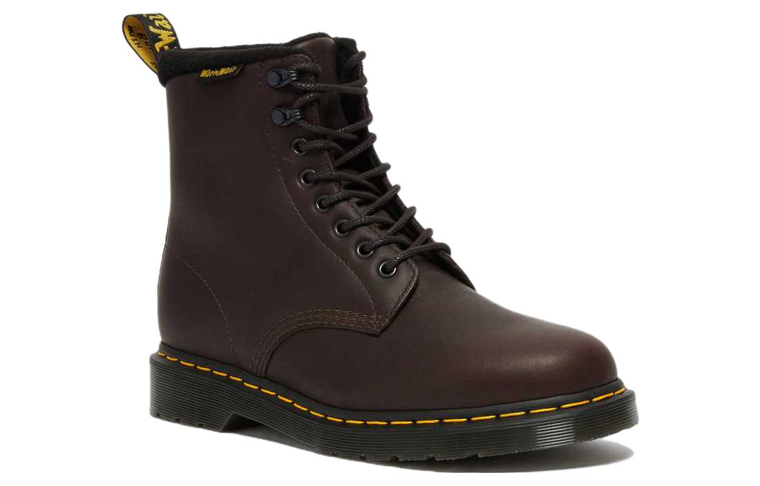 Dr. Martens 1460 Pascal Warmwair Leather Lace Up Boots 'Dark Brown' 27816201