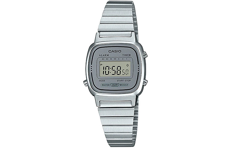CASIO Quartz Waterproof Silver Digital LA670WA-7