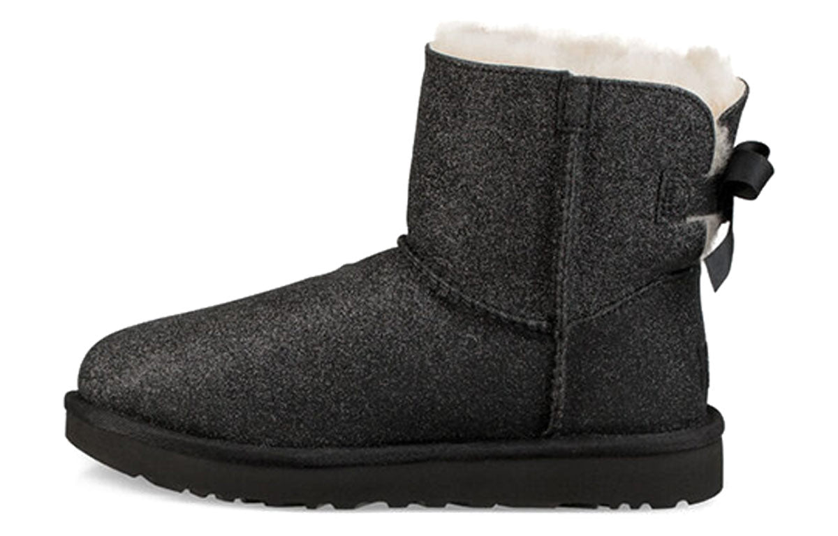(WMNS) UGG Mini Bailey Bow Sparkle 'Black' 1100053-BLK