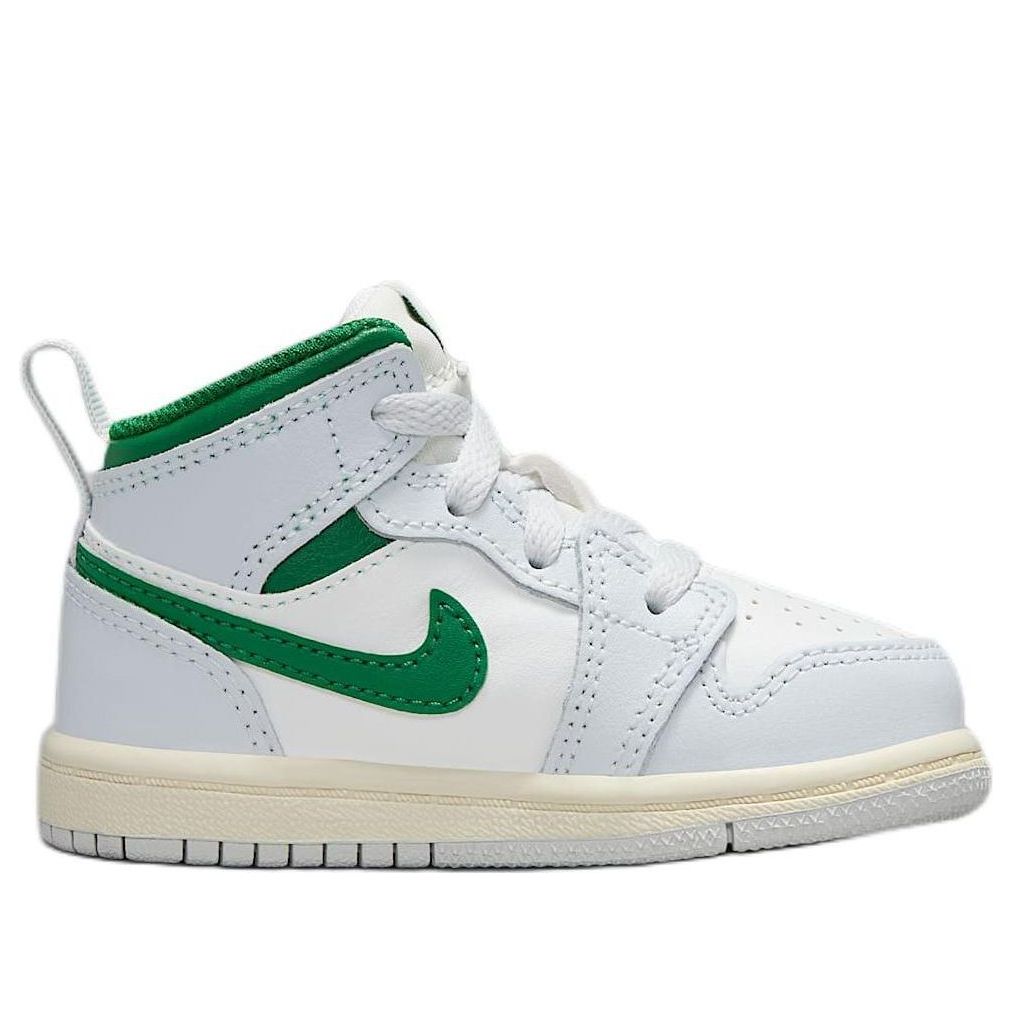 (TD) Air Jordan 1 Mid 'Summit White Pure Platinum Sail Pine Green' DQ8425-142