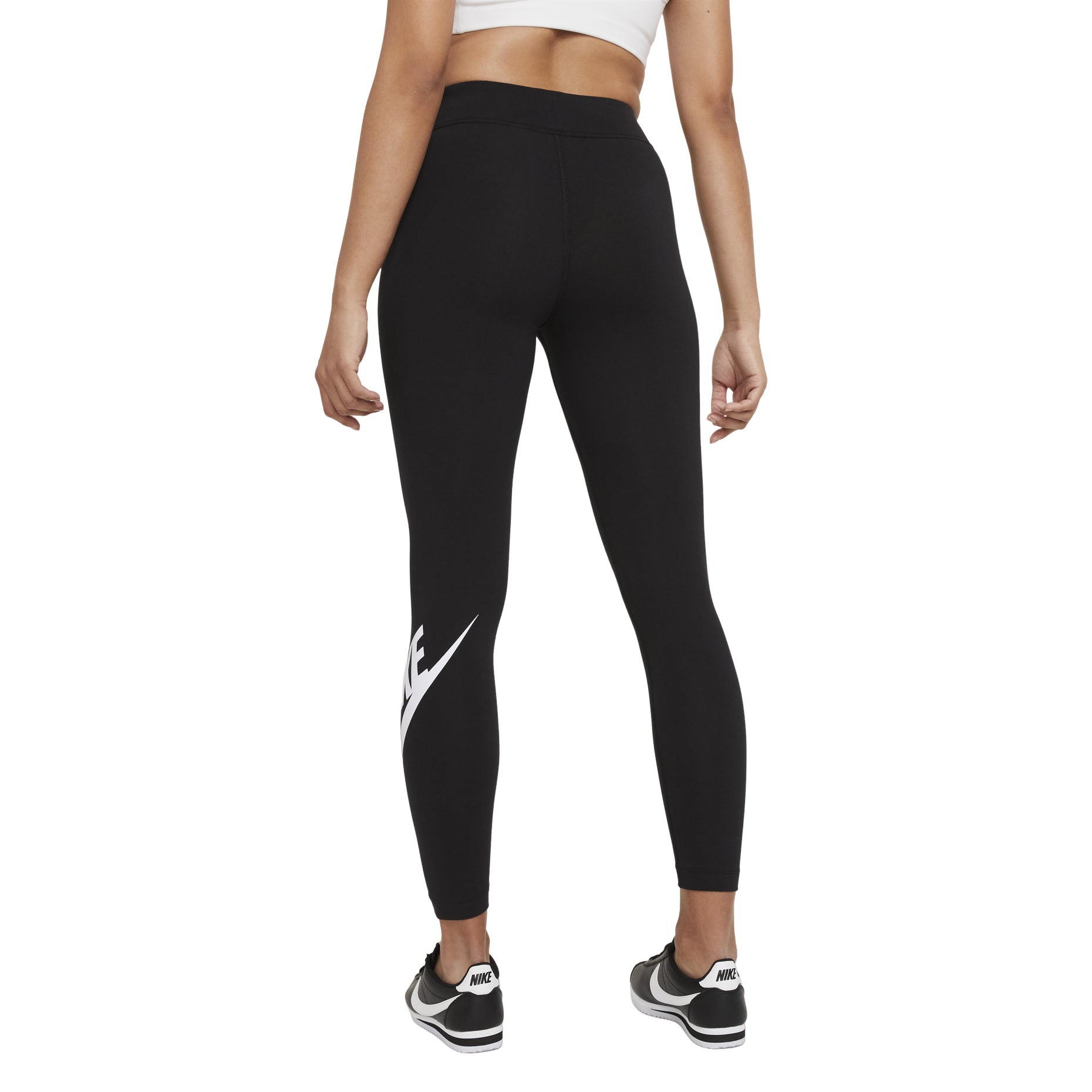 (WMNS) Nike Sportswear Essential Casual Sports High Waist Gym Yoga Leggings Black CZ8529-010