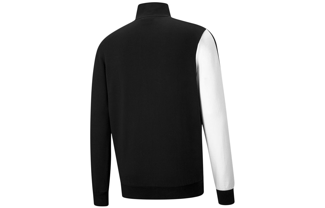 PUMA Kontrast T7 Stand Collar Contrasting Colors Jacket Black 531310-01
