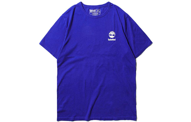Men's Timberland SS20 Logo Printing Short Sleeve Blue A22RP454