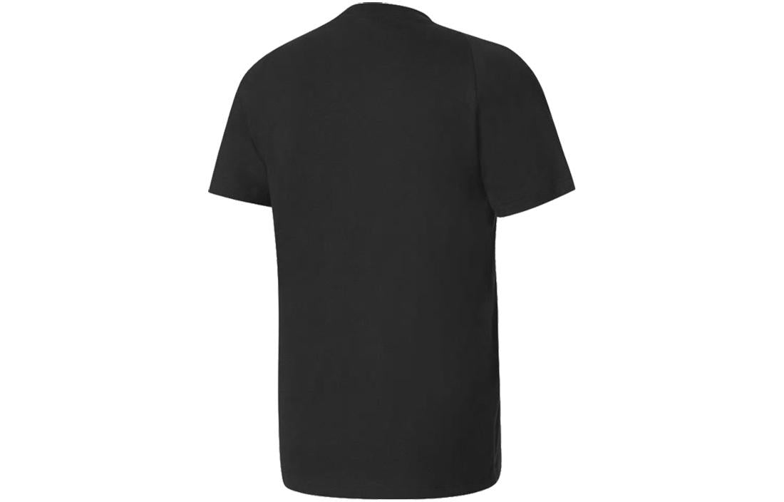 adidas Solid Color Logo Running Casual Short Sleeve Black S98742