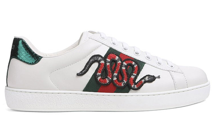 Gucci Ace Embroidered 'Snake' 456230-02JP0-9064