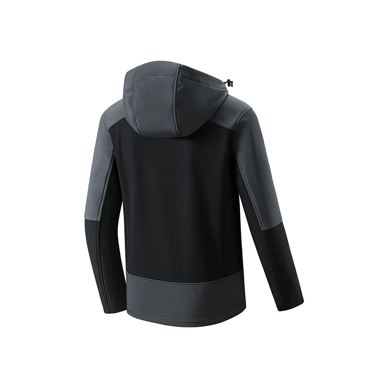 Mizuno Logo Warm Jacket 'Black Grey' A2CE3506