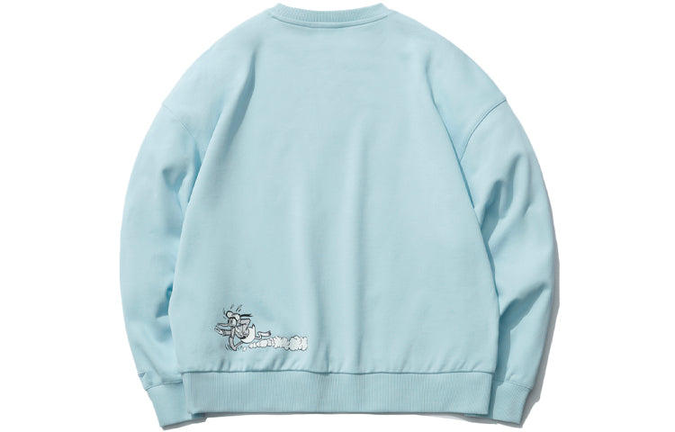 Li-Ning x Disney Crossover Sports Fashion Series Cartoon Printing Loose Sports Pullover Round Neck 'Blue' AWDR380-4