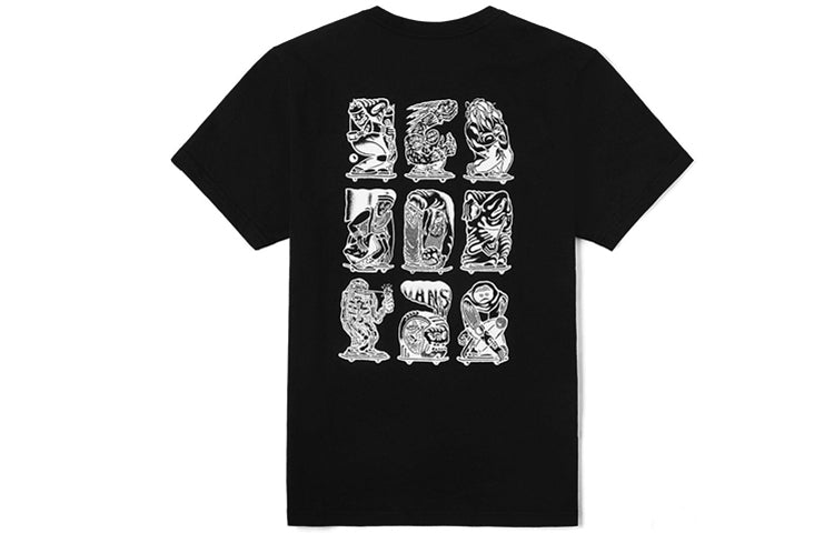 Vans Men's Artist Printed Round Neck Tee Black VN0A4P5FBLK