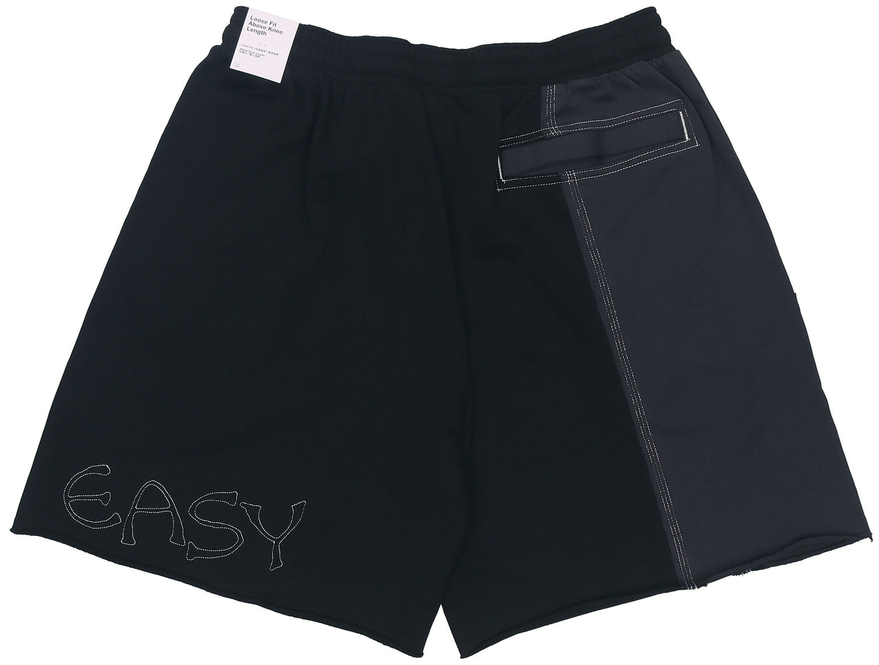 Nike Durant French Terry Breathable Sports Drawstring Solid Color Splicing Embroidered Alphabet Loose Shorts Black DH7374-010