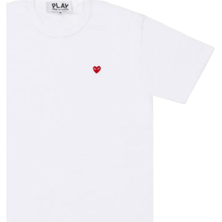 (WMNS) COMME des GARCONS PLAY FW25 PLAY Small Heart T-Shirt 'White' AZ-T303-051-2