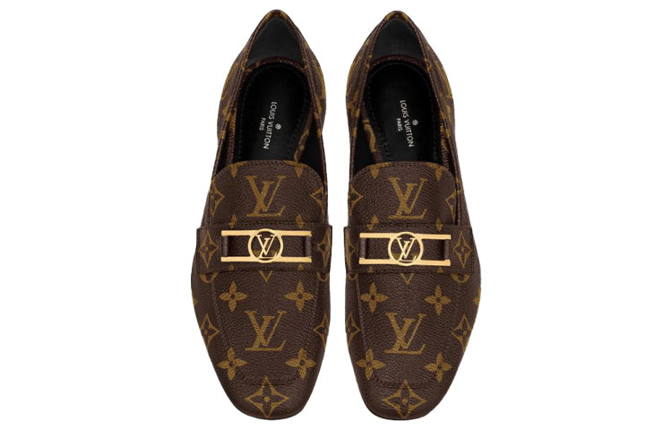 (WMNS) LOUIS VUITTON LV Upper Case Flat Loafers 'Brown Monogram' 1A86NP