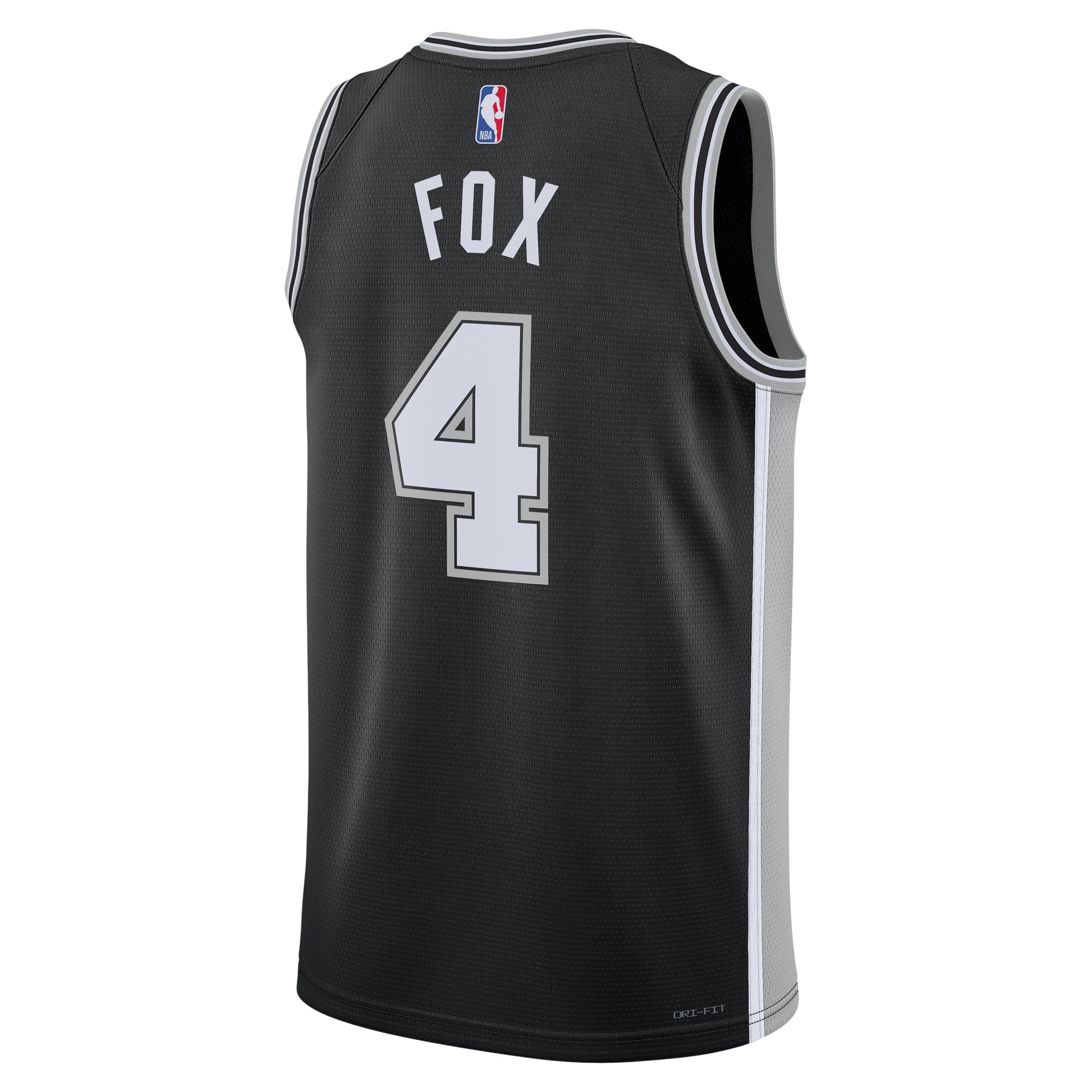 Nike Dri-FIT NBA De'Aaron Fox San Antonio Spurs Icon Edition Swingman Jersey 'Black' DN2022-022