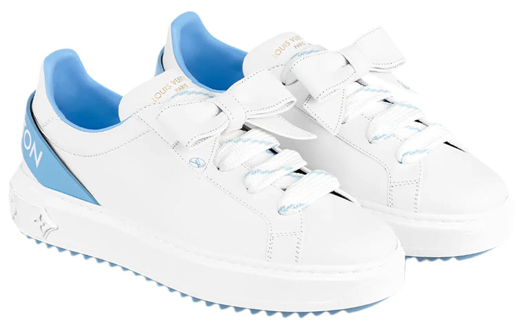 (WMNS) LOUIS VUITTON Time Out Sneakers 'White with Blue' 1A9Q0M