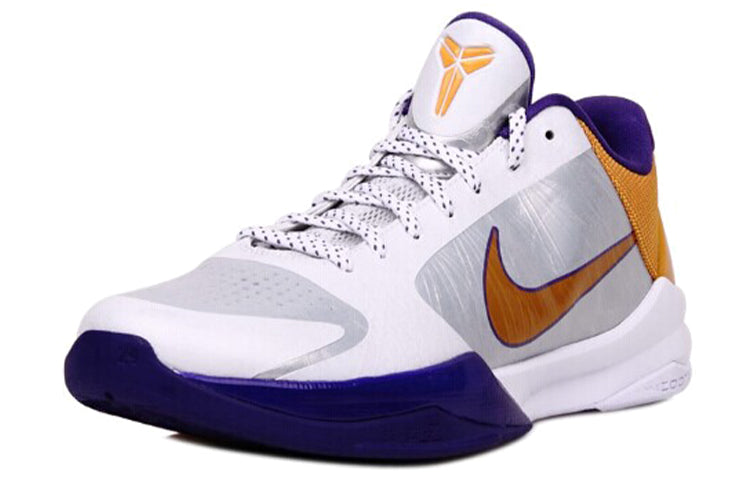 Nike Zoom Kobe 5 White/Golden/Purple 386430-102