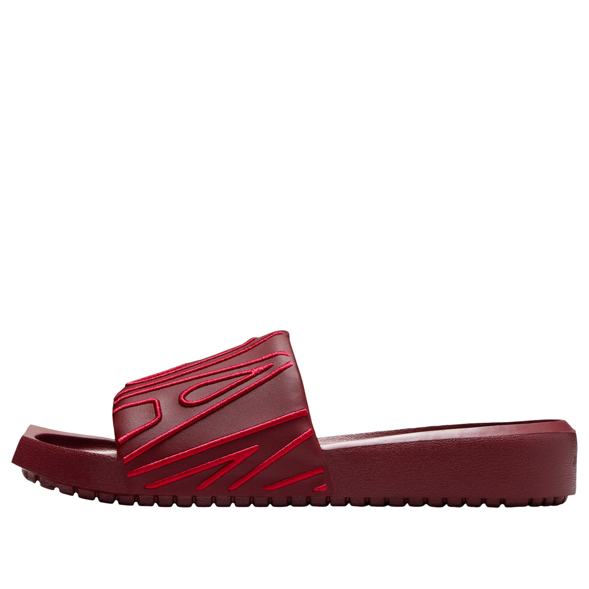 (WMNS) Air Jordan NOLA Slide 'Dark Team Red Hibiscus'  CZ8027-603