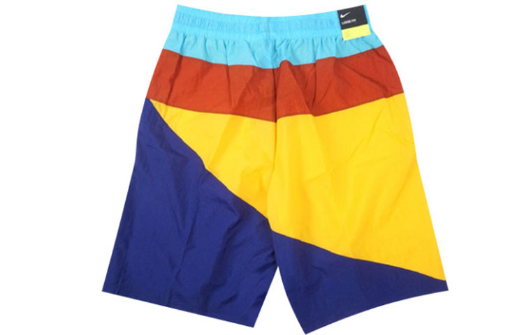 Nike Men's Flight Shorts Blue/Orange/Yellow BV9413-492